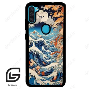 قاب گوشی سامسونگ ام 11 (Galaxy M11 ) طرح موج کد 2418