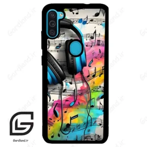 قاب گوشی سامسونگ ام 11 (Galaxy M11 ) طرح موسیقی کد 2482