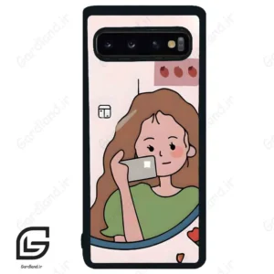 قاب گوشی سامسونگ اس 10 (Galaxy S10 ) طرح دخترانه کد 2141