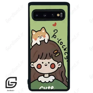 قاب گوشی سامسونگ اس 10 (Galaxy S10 ) طرح دخترانه کد 2161