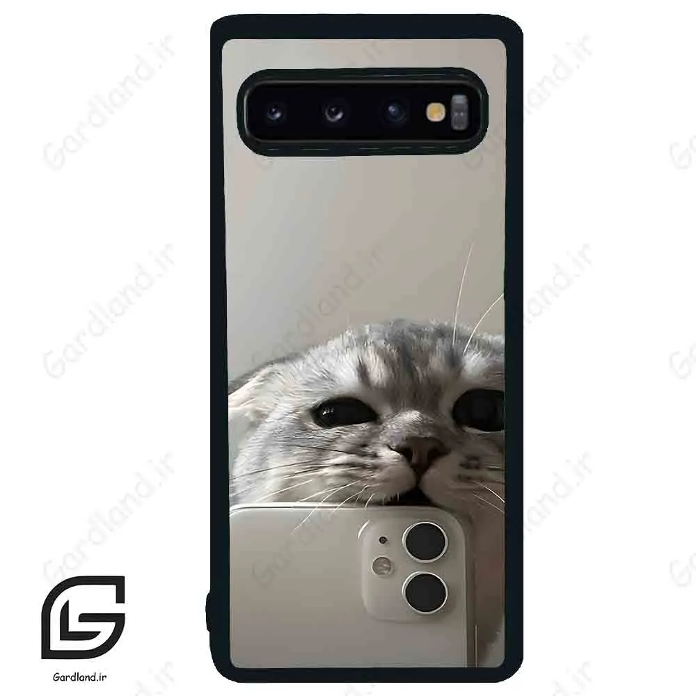 قاب گوشی سامسونگ اس 10 (Galaxy S10 ) طرح گربه کد 2246