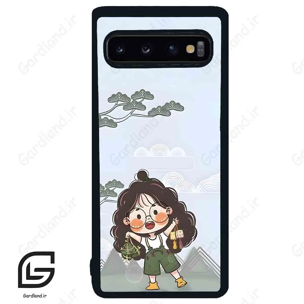 قاب گوشی سامسونگ اس 10 (Galaxy S10 ) طرح دخترانه کد 2263