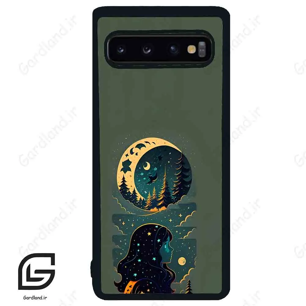 قاب گوشی سامسونگ اس 10 (Galaxy S10 ) طرح ماه کد 2267