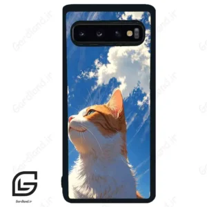 قاب گوشی سامسونگ اس 10 (Galaxy S10 ) طرح گربه کد 2366
