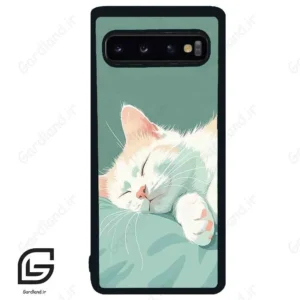 قاب گوشی سامسونگ اس 10 (Galaxy S10 ) طرح گربه کد 2403