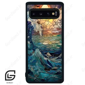 قاب گوشی سامسونگ اس 10 (Galaxy S10 ) طرح موج کد 2413