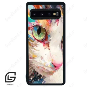 قاب گوشی سامسونگ اس 10 (Galaxy S10 ) طرح گربه کد 2437