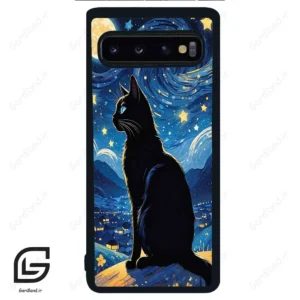 قاب گوشی سامسونگ اس 10 (Galaxy S10 ) طرح گربه کد 2438