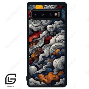قاب گوشی سامسونگ اس 10 (Galaxy S10 ) طرح ابرنگی کد 2448