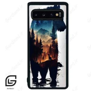 قاب گوشی سامسونگ اس 10 (Galaxy S10 ) طرح خرس کد 2449