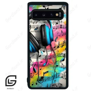 قاب گوشی سامسونگ اس 10 (Galaxy S10 ) طرح موسیقی کد 2482