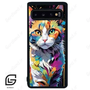 قاب گوشی سامسونگ اس 10 (Galaxy S10 ) طرح گربه کد 2483