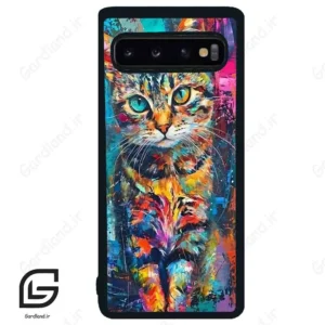 قاب گوشی سامسونگ اس 10 (Galaxy S10 ) طرح گربه کد 2488
