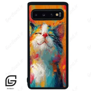 قاب گوشی سامسونگ اس 10 (Galaxy S10 ) طرح گربه کد 2489