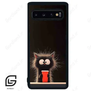 قاب گوشی سامسونگ اس 10 (Galaxy S10 ) طرح گربه کد 2580