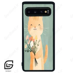 قاب گوشی سامسونگ اس 10 (Galaxy S10 ) طرح گربه کد 2619