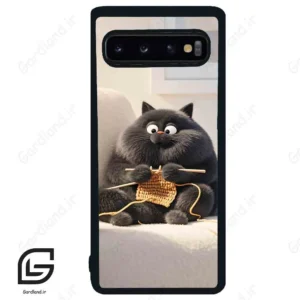قاب گوشی سامسونگ اس 10 (Galaxy S10 ) طرح گربه کد 2639