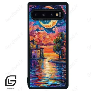 قاب گوشی سامسونگ اس 10 (Galaxy S10 ) طرح ماه کد 2699