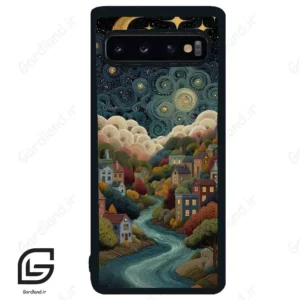 قاب گوشی سامسونگ اس 10 (Galaxy S10 ) طرح دهکده کد 2736