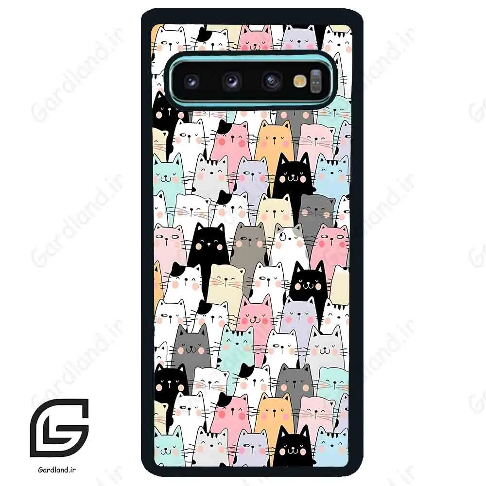 قاب گوشی سامسونگ اس 10 پلاس (Galaxy S10 Plus ) طرح گربه کد 2019
