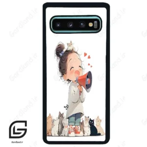 قاب گوشی سامسونگ اس 10 پلاس (Galaxy S10 Plus ) طرح دخترانه کد 2027