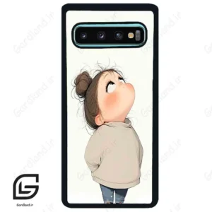 قاب گوشی سامسونگ اس 10 پلاس (Galaxy S10 Plus ) طرح دختر کد 2057