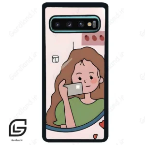قاب گوشی سامسونگ اس 10 پلاس (Galaxy S10 Plus ) طرح دخترانه کد 2141