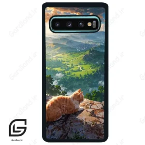 قاب گوشی سامسونگ اس 10 پلاس (Galaxy S10 Plus ) طرح گربه کد 2203