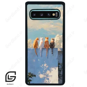 قاب گوشی سامسونگ اس 10 پلاس (Galaxy S10 Plus ) طرح گربه کد 2367