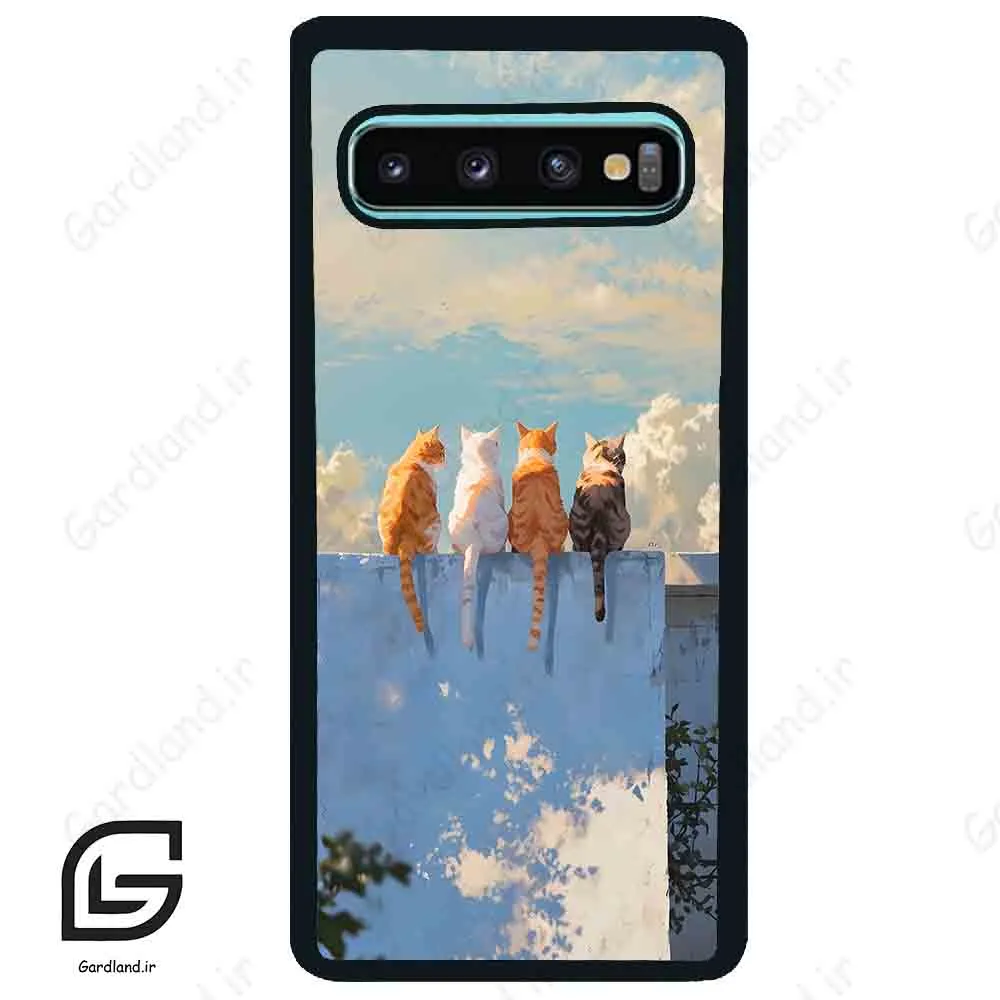 قاب گوشی سامسونگ اس 10 پلاس (Galaxy S10 Plus ) طرح گربه کد 2367