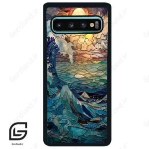 قاب گوشی سامسونگ اس 10 پلاس (Galaxy S10 Plus ) طرح موج کد 2413
