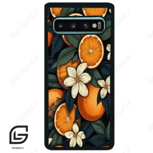 قاب گوشی سامسونگ اس 10 پلاس (Galaxy S10 Plus ) طرح پرتقالی کد 2423