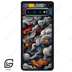 قاب گوشی سامسونگ اس 10 پلاس (Galaxy S10 Plus ) طرح ابرنگی کد 2448