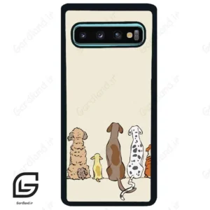 قاب گوشی سامسونگ اس 10 پلاس (Galaxy S10 Plus ) طرح سگ کد 2630