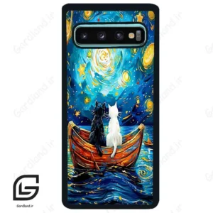 قاب گوشی سامسونگ اس 10 پلاس (Galaxy S10 Plus ) طرح گربه کد 2727
