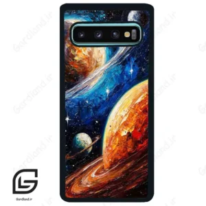 قاب گوشی سامسونگ اس 10 پلاس (Galaxy S10 Plus ) طرح زحل کد 2765