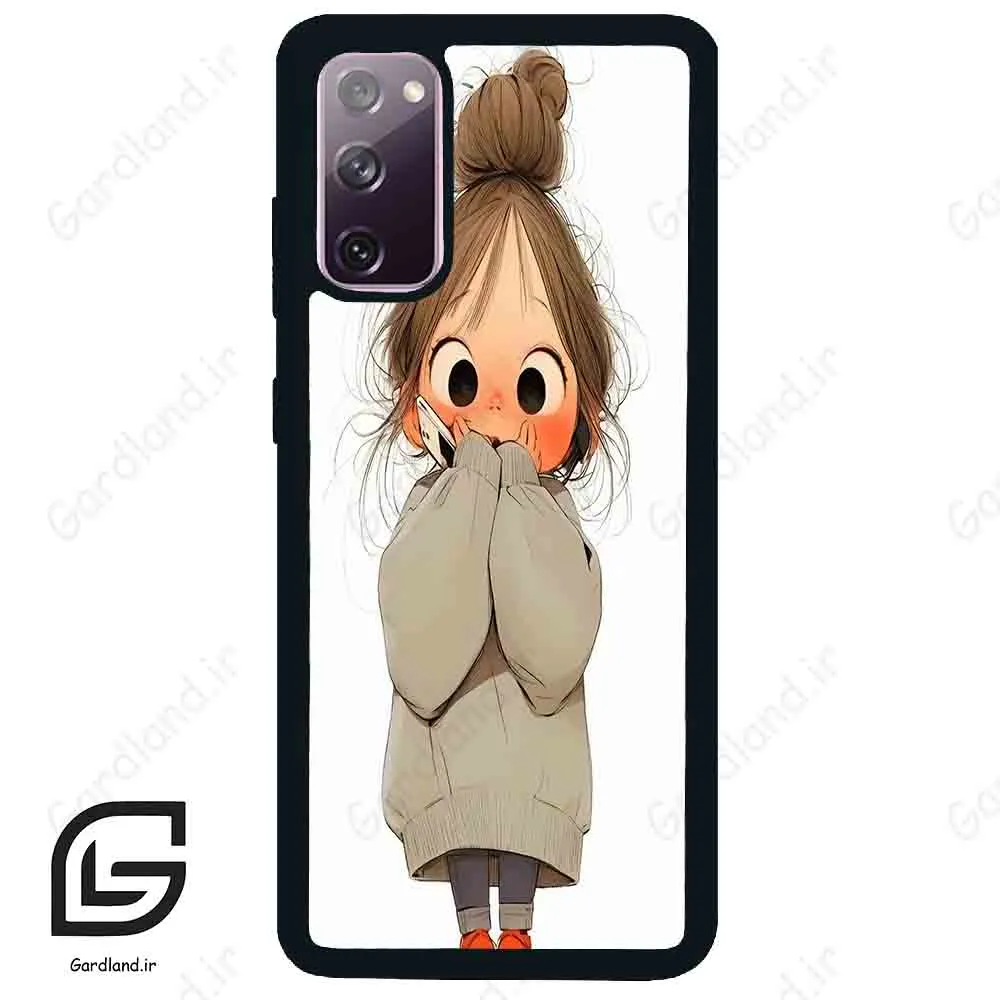 قاب گوشی سامسونگ اس 20 نرمال (Galaxy S20 ) طرح دخترانه کد 2054