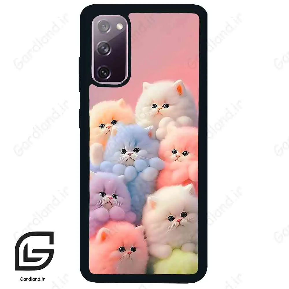 قاب گوشی سامسونگ اس 20 نرمال (Galaxy S20 ) طرح گربه کد 2073