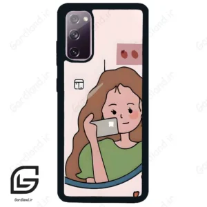 قاب گوشی سامسونگ اس 20 نرمال (Galaxy S20 ) طرح دخترانه کد 2141
