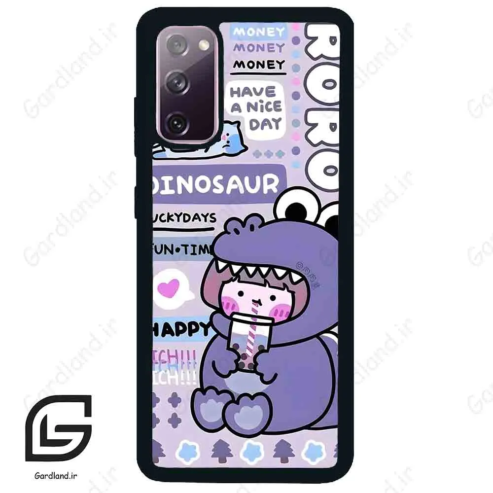 قاب گوشی سامسونگ اس 20 نرمال (Galaxy S20 ) طرح دایناسور کد 2155