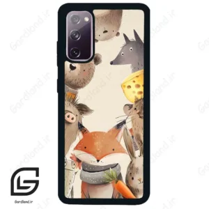 قاب گوشی سامسونگ اس 20 نرمال (Galaxy S20 ) طرح حیوانات کد 2338