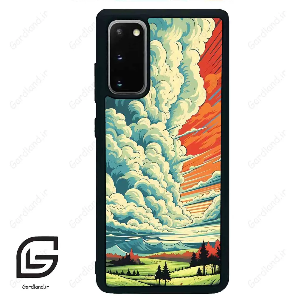 قاب گوشی سامسونگ اس 20 پلاس (Galaxy S20 Plus ) طرح ابرنگی کد 2491