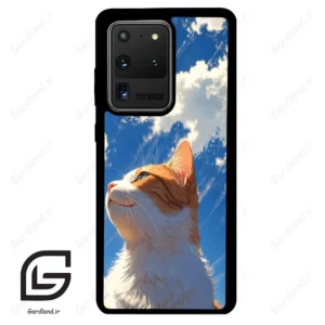 قاب گوشی سامسونگ اس 20 اولترا (Galaxy S20 Ultra ) طرح گربه کد 2366