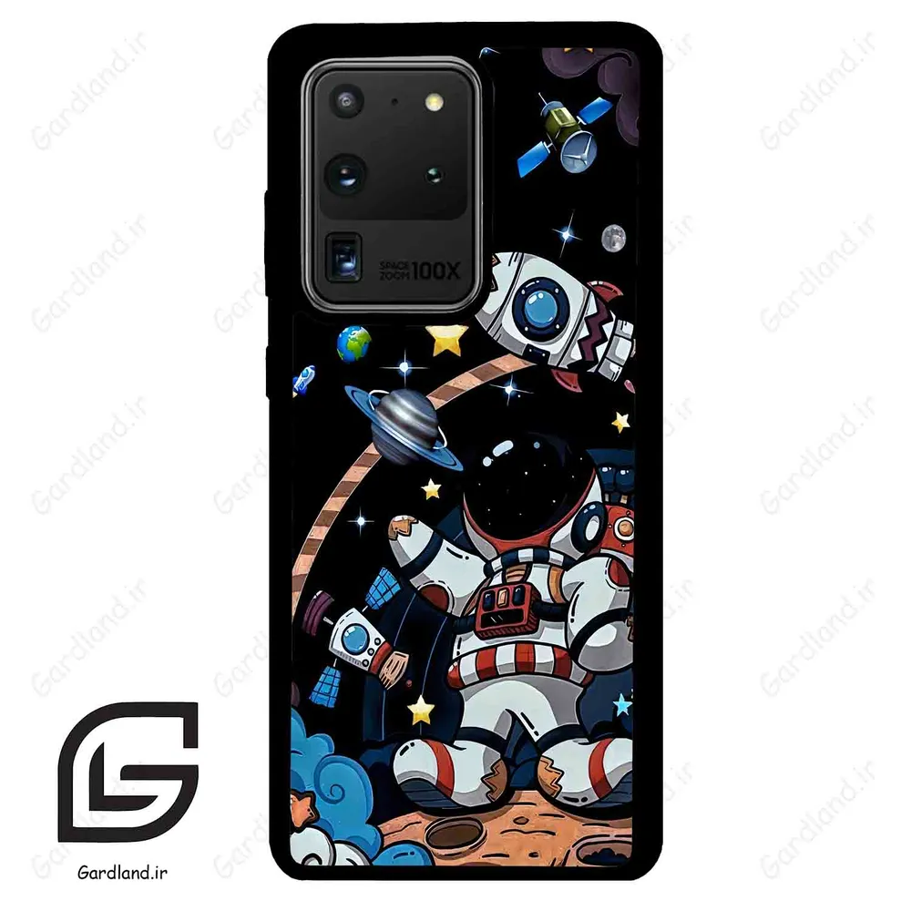 قاب گوشی سامسونگ اس 20 اولترا (Galaxy S20 Ultra ) طرح فضانورد کد 2392