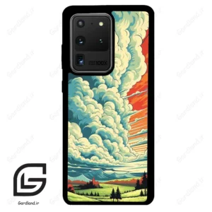 قاب گوشی سامسونگ اس 20 اولترا (Galaxy S20 Ultra ) طرح ابرنگی کد 2491