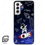 قاب گوشی سامسونگ اس 21 نرمال (Galaxy S21 5G ) طرح فضانورد کد 2012