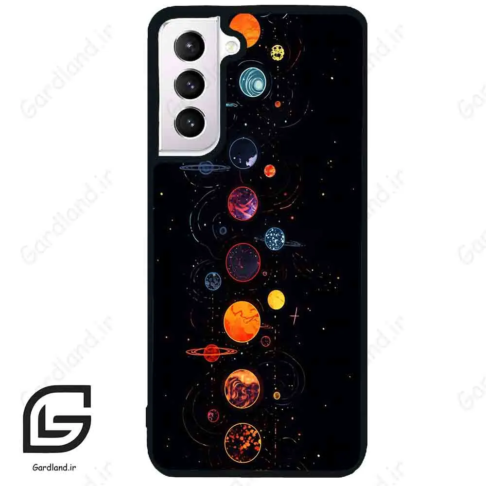 قاب گوشی سامسونگ اس 21 نرمال (Galaxy S21 5G ) طرح کهکشان کد 2062