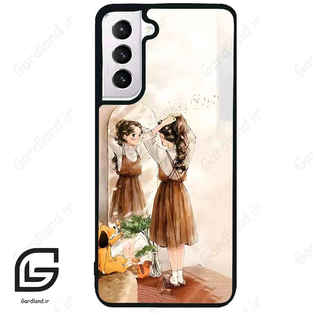 قاب گوشی سامسونگ اس 21 نرمال (Galaxy S21 5G ) طرح دخترانه کد 2078