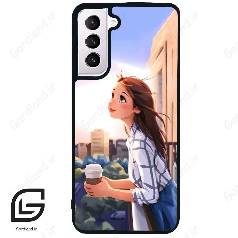 قاب گوشی سامسونگ اس 21 نرمال (Galaxy S21 5G ) طرح دخترانه کد 2086