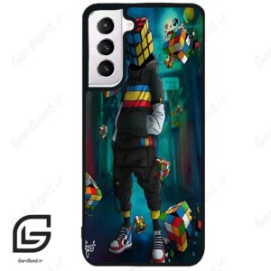 قاب گوشی سامسونگ اس 21 نرمال (Galaxy S21 5G ) طرح مکعب کد 2229
